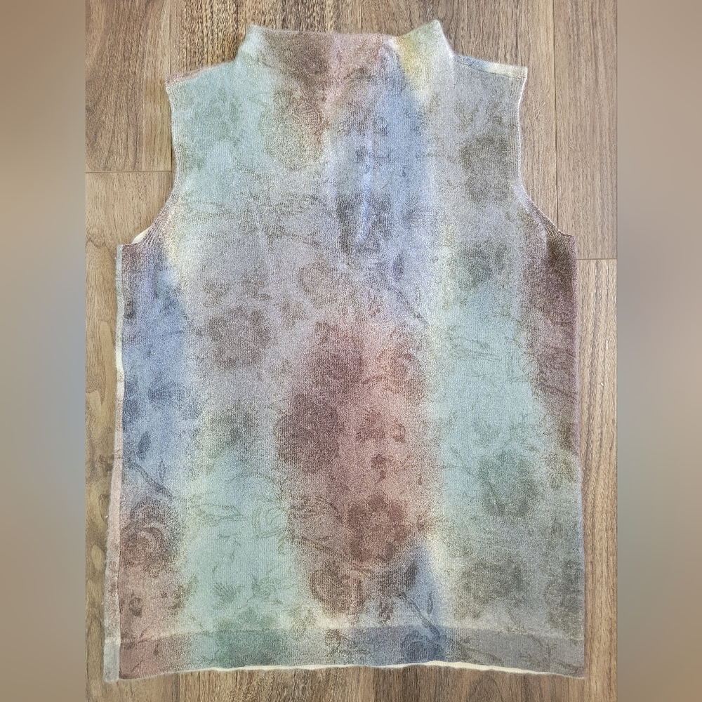 Piazza Sempione Cashmere Fabric in Soft Floral